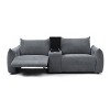 Power Leather Recliner Sofa Set w/ USB, Storage & Cup Holders. Electric Adjustable Backrest & Footrest - Luxury Functional Sofa - 3 of 4
