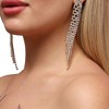 SOHI Women's Crystal Silver Casual Drop Earrings - 4 of 4