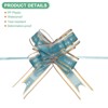Unique Bargains Plastic Gold Edge Satin Multipurpose Ribbon Pull Bows 20 Pcs - 2 of 4