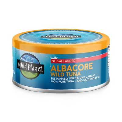 Gourmet Albacore Tuna No Salt Added 7.5 oz cans