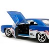1970 Plymouth Road Runner #938 Candy Blue and White "Bigtime Muscle" Series 1/24 Diecast Model Car by Jada - 3 of 4
