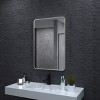 Aluminum Framed Rounded Rectangle Bathroom Wall Mirror,Vanity Mirror - 2 of 4