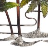 Metal Tree Indoor Outdoor Palm Wall Decor Green - Olivia & May: Iron Artwork, Nautical Style, Vertical Display - 4 of 4