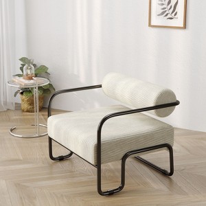 NicBex Corduroy Fabric Sofa Chair,Lazy Sofa Chair with Armrests and Integrated Backrests,Modern Lounge Chair for Living Room - 1 of 4