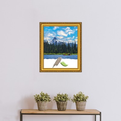 Colonial Embossed Gold Pine Wood Wall Picture Frame