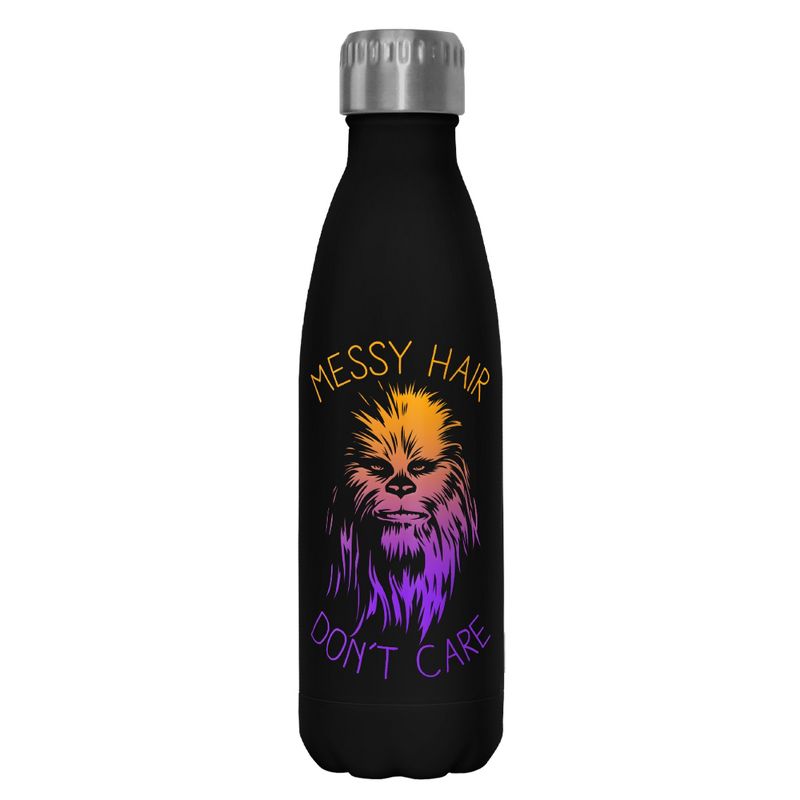 Star Wars Messy Hair Don't Care Chewie Stainless Steel Water Bottle, 1 of 3
