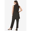 Jessica London Women's Plus Size 2-Piece Stretch Knit Mockneck Mega Tunic Set - 3 of 4