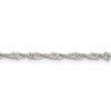 Black Bow Jewelry 2mm Sterling Silver, Solid Singapore Chain Necklace - 4 of 4