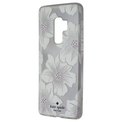 Case Mate licensed - Kate Spade Hard Case for Samsung Galaxy S9+ (Plus) - Clear/White Flower/Gems