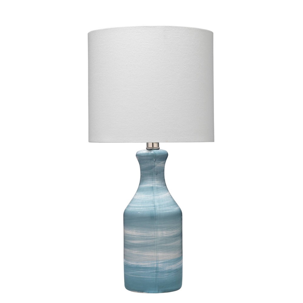 Photos - Floodlight / Street Light Bungalow Table Lamp with Shade Blue  - Splendor H(Includes LED Light Bulb)