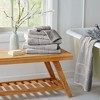 Market & Place Cotton Quick Dry Waffle Weave 4-Pack Bath Towel Set - 4 of 4