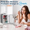 Makeup Compact Refrigerator, Skin Care for Bedroom, Car, Office & Dorm, Portable Small Cooler for Cosmetics, BLACK - 4 of 4