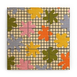 Alisa Galitsyna Playful Flowers 1 Wood Wall Mural - Society6 - 1 of 2