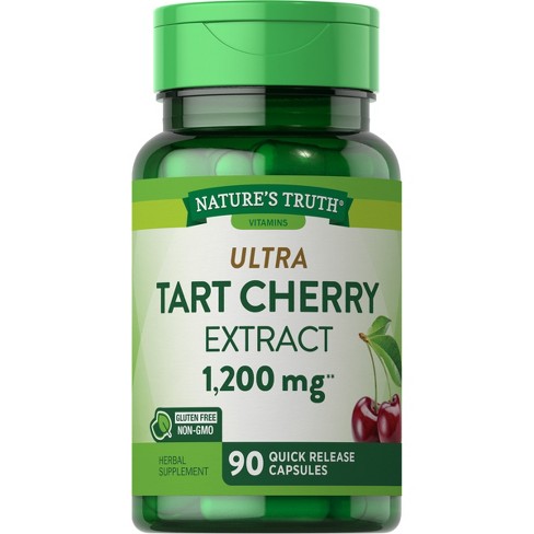 Nature's Truth Ultra Tart Cherry Extract Dietary Supplement Capsules - 90ct - image 1 of 4