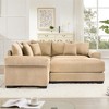 Oversized Cloud Modular Sectional Couch,Convertible Sectional Couches Deep Seat Extra-Wide Armrests - 2 of 4