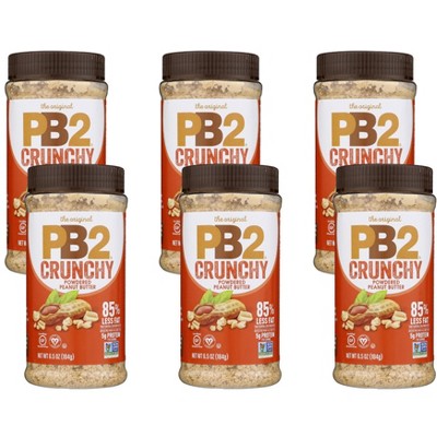 PB2 Crunchy Powdered Peanut Butter - Case of 6/6.5 oz