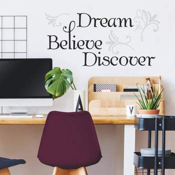 Dream Believe Discover Peel and Stick Wall Decal - RoomMates