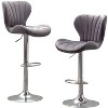 NicBex Dining Chairs Set of 2 Stool Upholstered Chair Airlift Adjustable Swivel Barstool with low-back style for Kitchen, Home Bar - 2 of 4