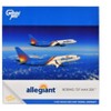 Boeing 737 MAX 200 Commercial Aircraft "Allegiant Air" (N810MG) White and Blue 1/400 Diecast Model by GeminiJets - 3 of 3