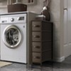 Sorbus 4 Drawers Narrow Dresser - with Steel Frame, Wood Top & Easy Pull Fabric Bins for Small Spaces, Closets, Bedroom, Bathroom & Laundry - 2 of 4