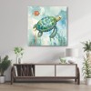 Courtside Market Coral Bay Sea Turtle I Gallery-Wrapped Canvas - 2 of 4