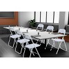 Folding Chairs 4 Pack with Cushion - Portable Metal Chairs with Non-Slip Feet Pads, Stackable Chairs for Outdoor & Indoor Event - 2 of 4