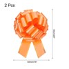 Unique Bargains Christmas Wedding Car Basket Gift Wrapping Large Organza Pull Bow 2 Pcs - 2 of 4
