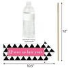 Big Dot of Happiness Funny Chic 13th Birthday - Pink, Black and Gold - Birthday Party Photo Booth Props Kit - 10 Piece - 3 of 4