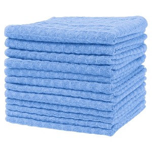 Unique Bargains Waffle Weave Microfiber Absorbent Quick Drying Lint Free Dish Towels - 1 of 4