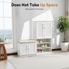 NicBex Modern Functional Shoe Storage Cabinet with Storage Bench,Shoe Rack Shoe Bench with Cushion for Bedroom,Entrance - 3 of 4