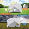 10x10 Pop Up Canopy with 4 Sidewalls-Waterproof Outdoor Portable Canopy Tent with Carry Bag, Stakes & Guy Lines-for Camping, Beach, Backyard - 4 of 4