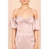 Petal and Pup Women's Dahlia Off Shoulder Puff Sleeve Midi Dress - Lilac, size: Large - 4 of 4