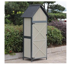 68" Outdoor Storage Shed with Floor, Waterproof Metal Frame & Adjustable Shelves - 1 of 4