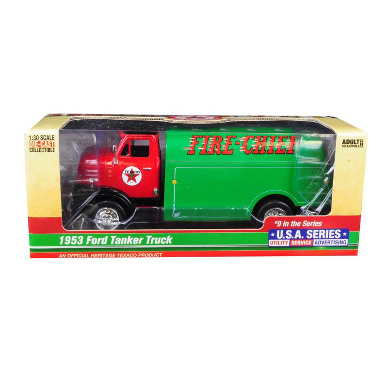 1953 Ford Tanker Truck "Texaco" "Fire-Chief" 9th in the Series "U.S.A. Series" 1/30 Diecast Model by Auto World, 1 of 4