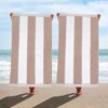 Cabana Stripe Oversized Cotton Beach Towel by Blue Nile Mills - 2 of 4