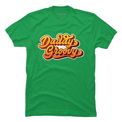 Men's Design By Humans Retro Vintage Daddys Groovy By AmberDawn888 T-Shirt