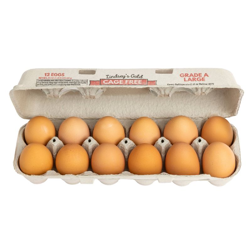 Lindsey&#39;s Gold Cage Free Grade A Brown Eggs - 12ct, 2 of 4
