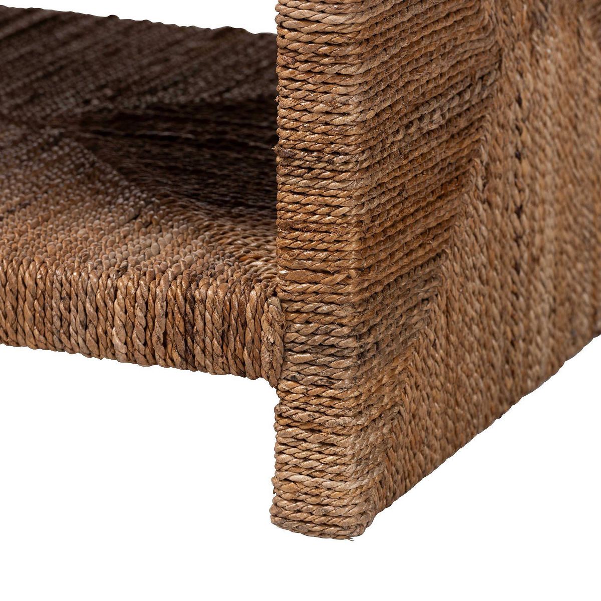 bali & pari Liza Rectangle Seagrass Coffee Table Natural Brown - thumbnail 4