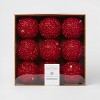9pc Tinsel Ball Christmas Tree Ornament Set - Wondershop™ - 3 of 3