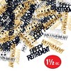 Beistle Black, Gold, and Silver Happy Retirement Fanci-Fetti, Pack of 3 - 4 of 4