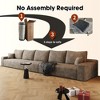 Dewdrop Cloud Sectional Couch ,Modern Modular Sofa with Deep Seat, Upholstered Couches for Living Room Bedroom,No Assembly Required - 4 of 4