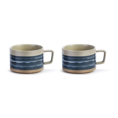 DEMDACO Life is Better at the Lake Soup Mug - Set of 2 Blue