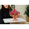 Paper Love Christmas Spirit Flower Bouquet Card, For Christmas or Holidays - Jumbo 10" x 14" Card - 3 of 4