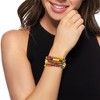 Ross-Simons Set Of 5 Multi-Stone and Sterling Silver Bali Bead Stretch Bracelets Size - 2 of 4