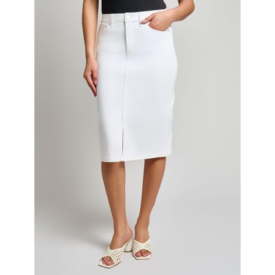Jones New York Midi Front Slit Skirt