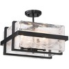Minka Lavery Cloud Break 15" Wide Coal Black 4-Light Ceiling Light - 3 of 3