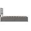 AFI Furnishings Oxford Twin Extra Long Bed with USB Turbo Charger and Twin Extra Long Trundle in Grey - 2 of 4