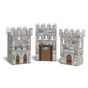 Beistle 3 1/4" x 6" Castle Favor Box 9/Pack 54138 - 1 of 1
