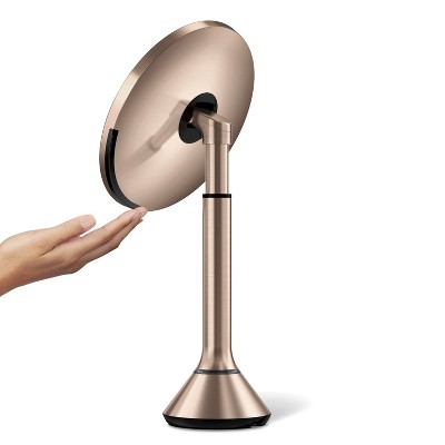Rose Gold 5x Magnifying LED Sensor Makeup Mirror 8"