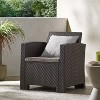 Christopher Knight Home Ellie Outdoor Polypropylene Resin Club Chair with Cushions - 2 of 4